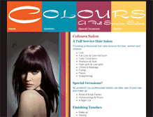 Tablet Screenshot of colours-hairsalon.com